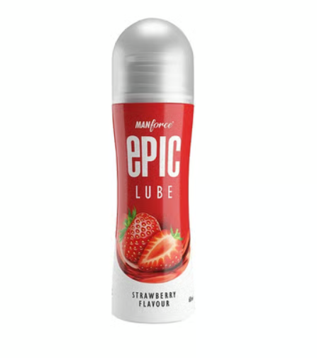 Manforce Epic Lube Strawberry Flavored Lubricating Gel - 60 ML